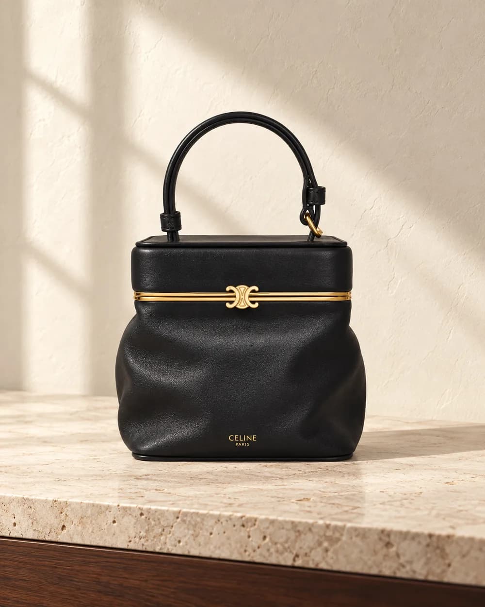 Celine Triomphe Frame small — Black