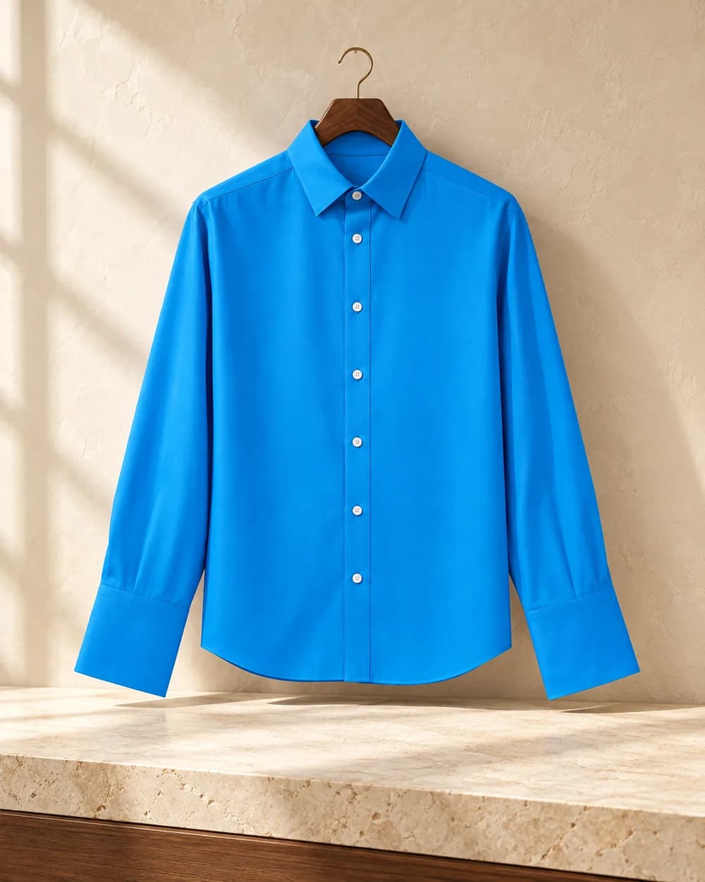 Celine Jed shirt — Pool blue