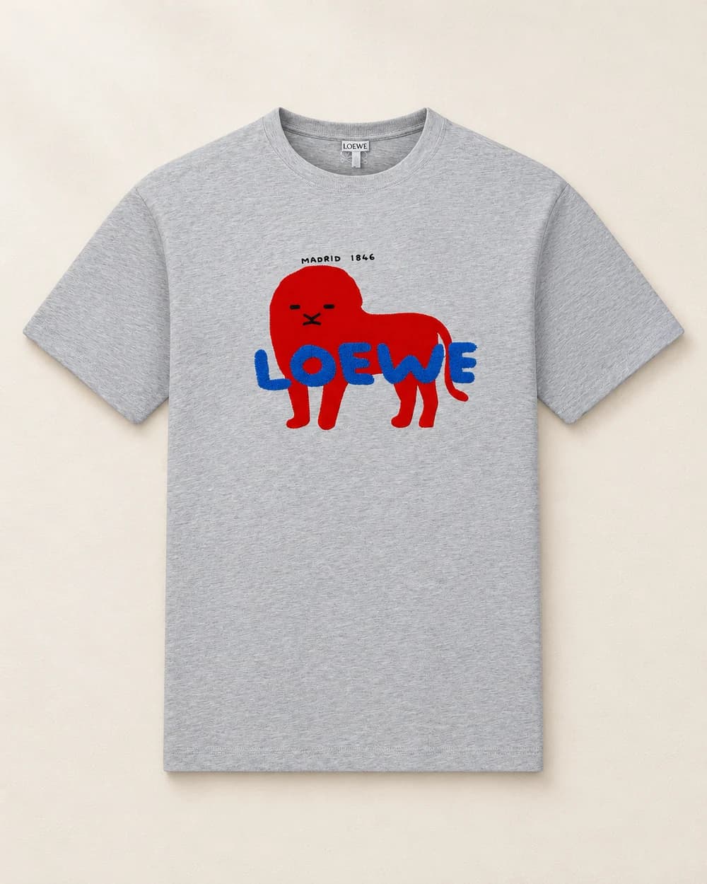Loewe Standing lion T-shirt — Grey