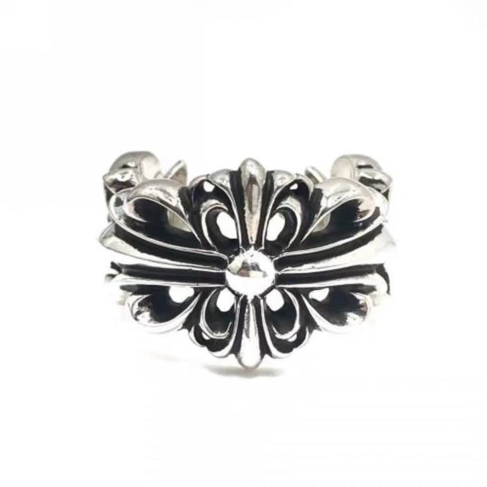 Floral Cross Ring — Chrome Hearts jewelry