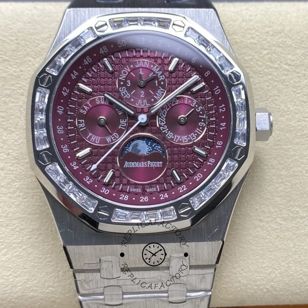 AP Royal Oak Perpetual Calendar 1:1 Clone 26598BC.ZZ.1220BC.01 Diamond Bezel — view 1