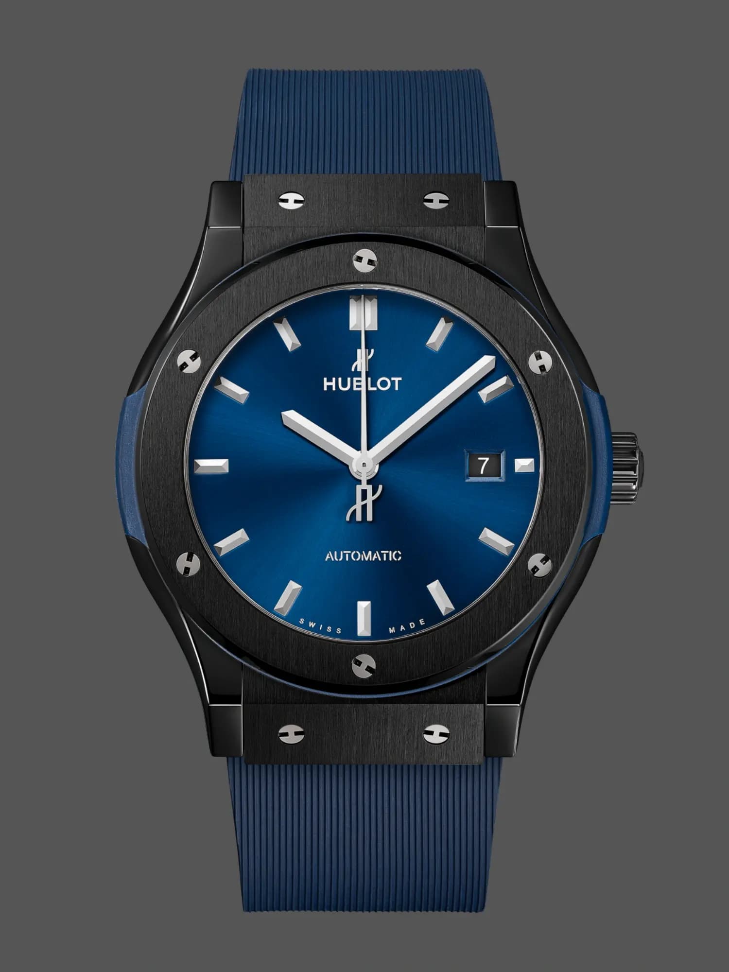 Hublot Classic Fusion 542.CM.7170.RX Replica — Blue dial / dark case — supplier photograph 1
