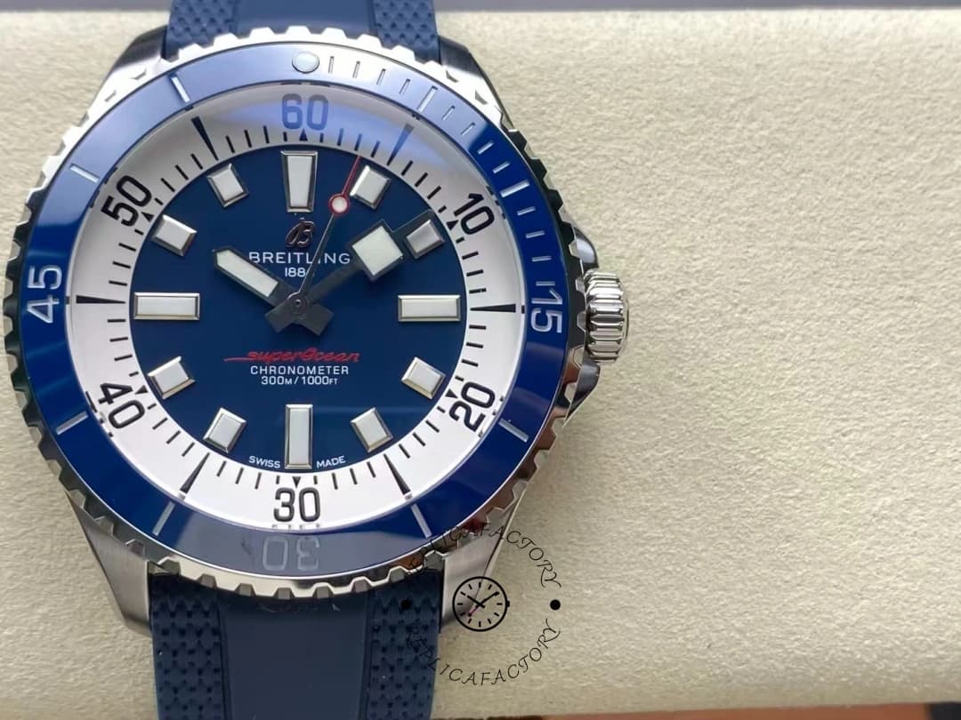 Breitling Superocean Blue Ceramic Bezel Watch A17375E71C1S1 Replica Automatic 42 — view 1