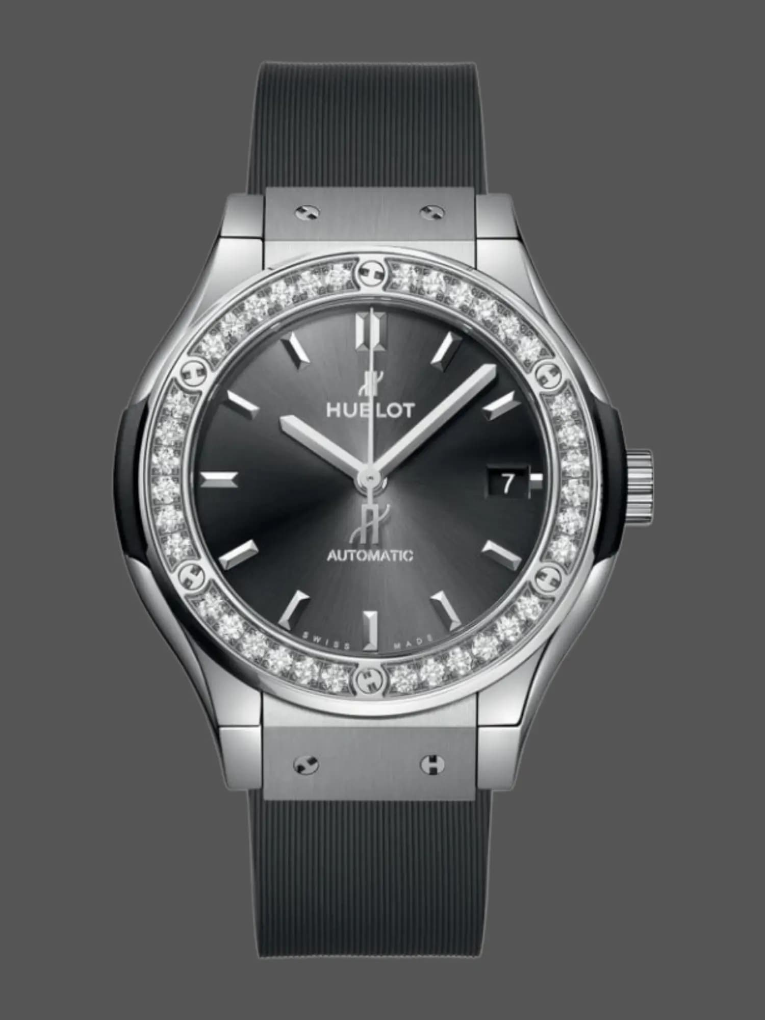 Hublot Classic Fusion Replica 38 Titanium Diamond-Set 565.NX.7071.RX.1204 — view 1