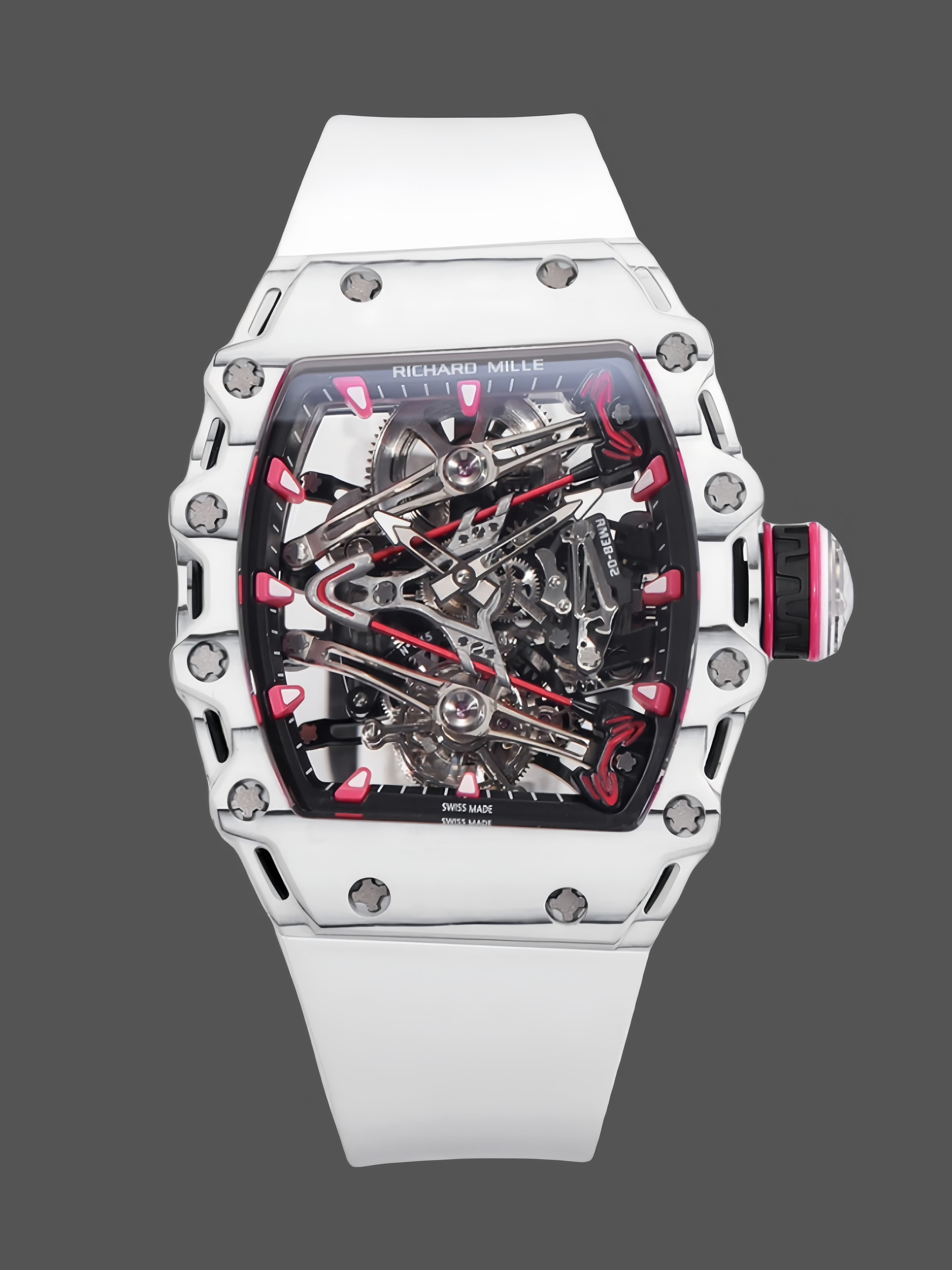 Richard Mille RM 38 02 Bubba Watson Tourbillon White Case Rubber & Fabric Strap — view 1