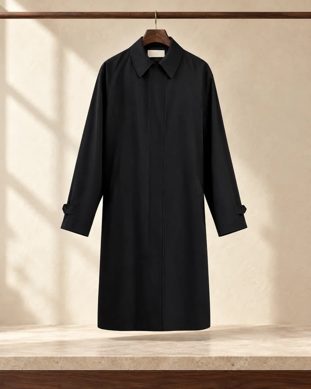 The Row Dayton car coat — Black