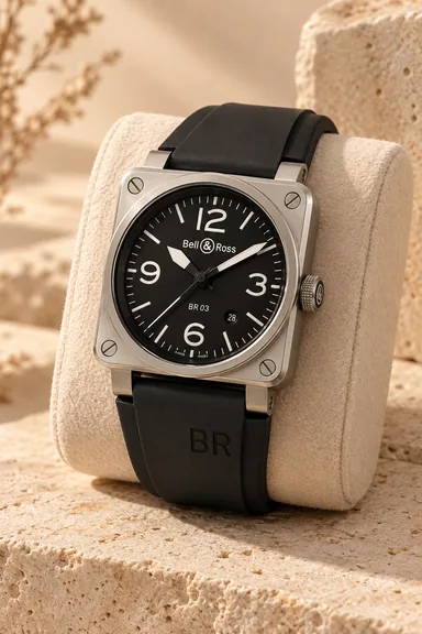 AI-generated Bell & Ross watch illustration