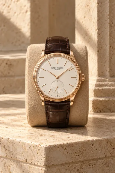 AI-generated Patek Philippe Calatrava watch illustration