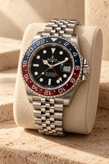 AI-generated Rolex GMT-Master II watch illustration