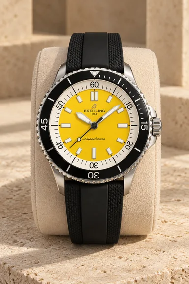 AI-generated Breitling Superocean watch illustration